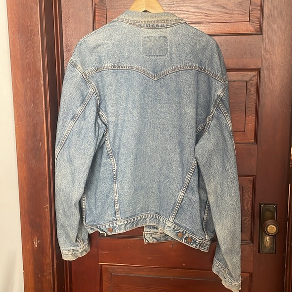 💙Vintage Levi Strauss& Co .Jean Jacket , Size Large Tall original rivited - Picture 6 of 10